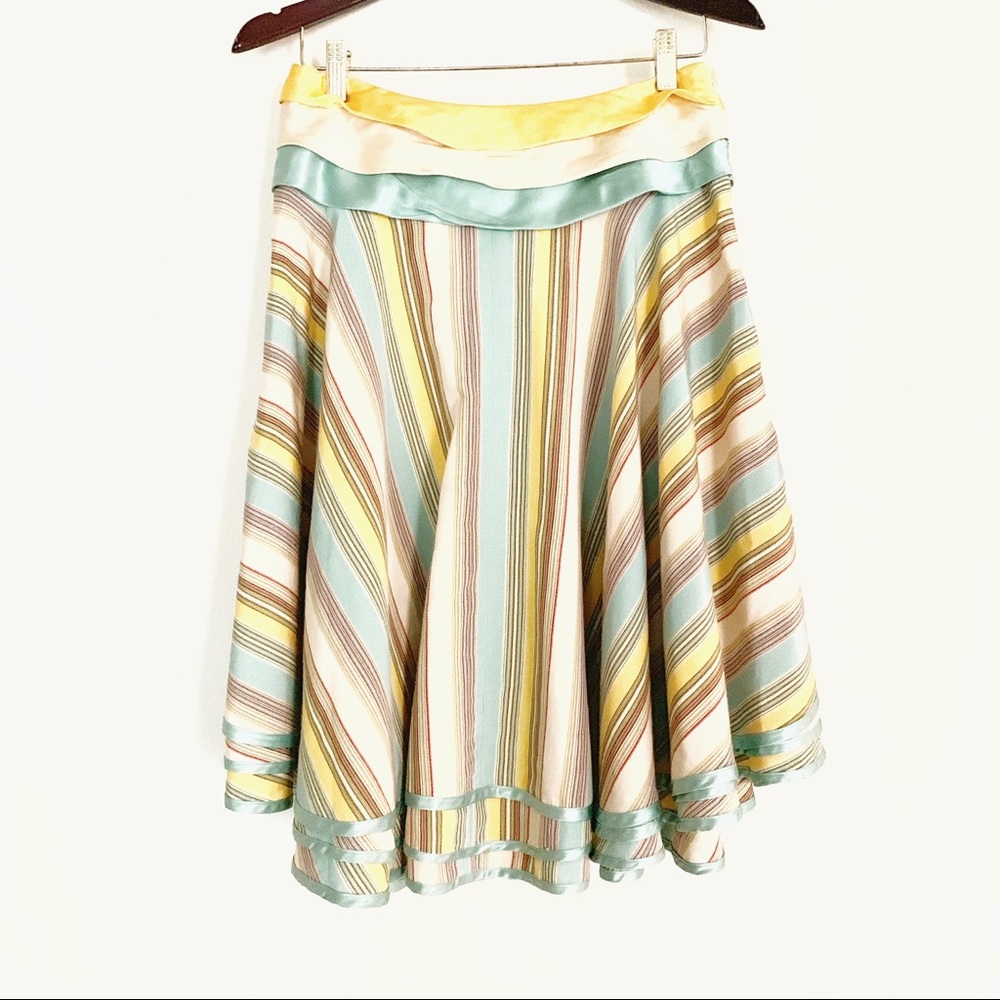 Anthropologie | Odille Striped Tiered Full Skirt - Picture 2 of 6